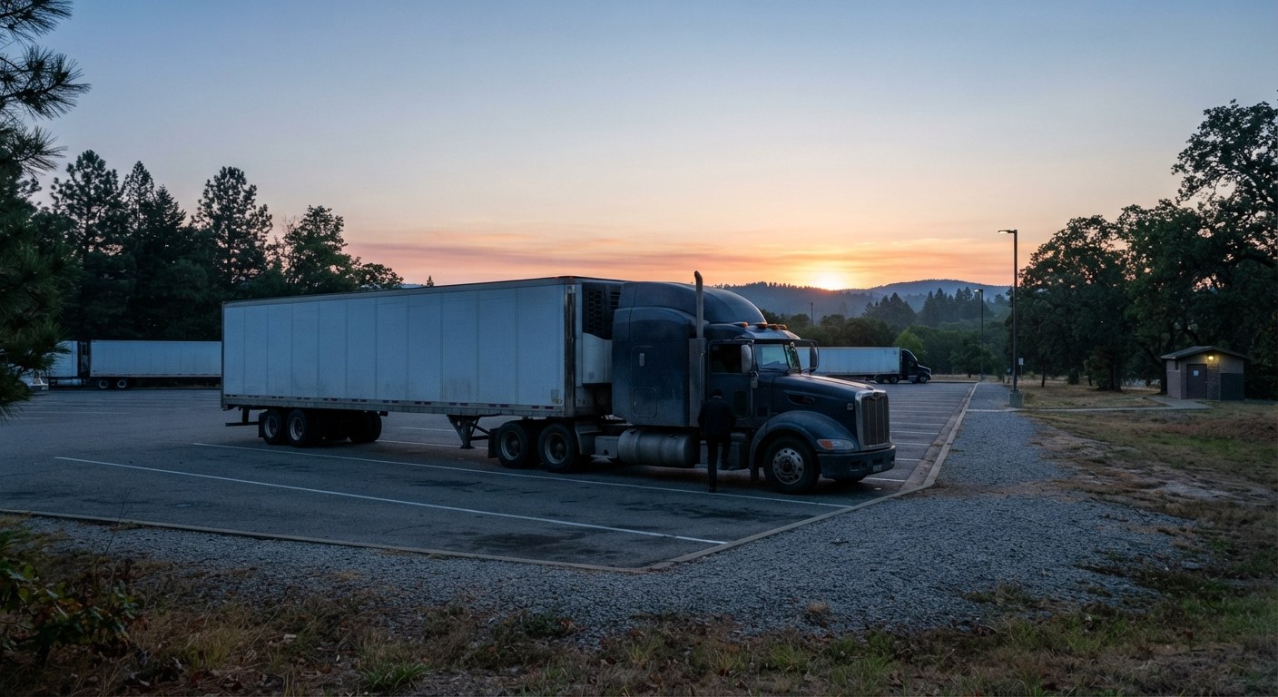 A 53-foot dry van trailer